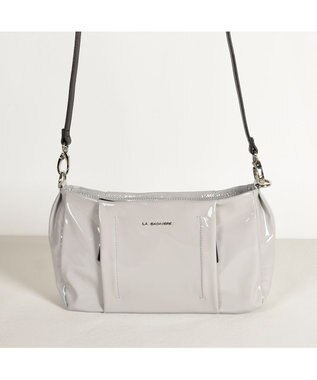 LA BAGAGERIE プリュイ タックショルダー ライトグレー