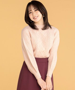 【低身長企画】ケーブルコンパクト ニット