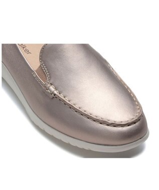 REGAL FOOT COMMUNITY 【リーガルウォーカーレディース】HC63 ヴァンプモカスリッポン フラットシューズ ゴールド