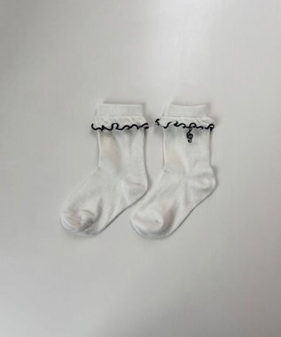 ANY KIDS 【3点セット】ソックス （ガーリー音符） ホワイト