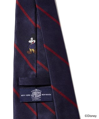 J.PRESS MEN 【DISNEY COLLECTION】シルクレップレジメンタル ネクタイ / ミッキーマウス ワイン系1