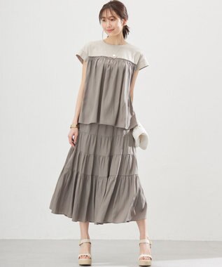 組曲 S 【WEB限定】カッセンセット ワンピース グレージュ系