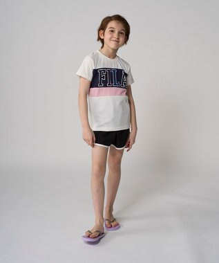 OP／FILA 【FILA】ドライピケ半袖Tシャツ オフホワイト