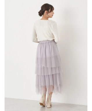 earth music&ecology アイレットジャガードタイトプルオーバー Ivory