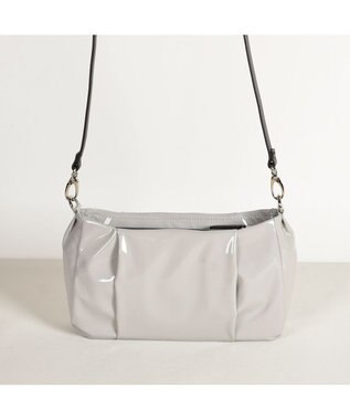 LA BAGAGERIE プリュイ タックショルダー ライトグレー