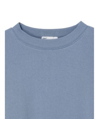 CRAFT STANDARD BOUTIQUE 裏起毛クルーネックチュニック Sax