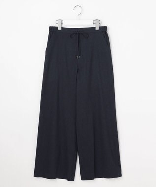 J.PRESS LADIES L 【WEB限定・人気素材・セットアップ対応】セルロースリネンストレッチ ワイドストレート パンツ 【WEB限定】ネイビー系
