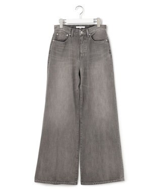 23区 L 【SLOW/一部店舗限定】ワイドシルエット デニム パンツ ライトグレー系