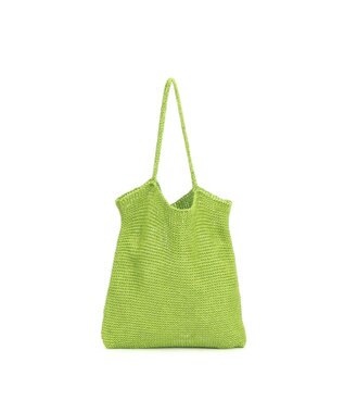 UNBILLION カシュカシュ cachecache / ラメ糸編みトートバッグ グリーン