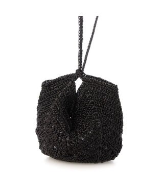 UNBILLION カシュカシュ cachecache / メタリック糸手編みポシェット ブラック
