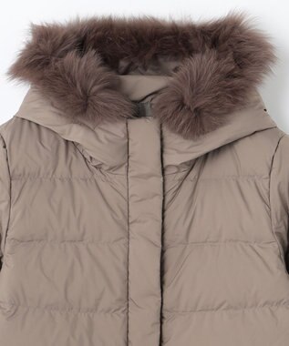 ANY 【洗える】スムースタッチ ショート丈ダウンコート ブラウン系