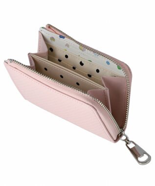 tsumori chisato CARRY クロスエンボス マルチケース ミニ財布 ピンク