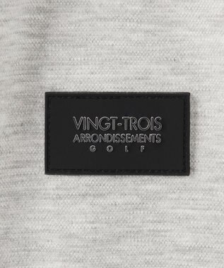 23区GOLF 【MEN】エンボスロゴダンボールモックネック ライトグレー系