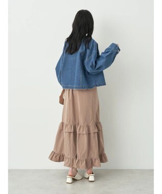 earth music&ecology ノーカラーＧジャン Medium Indigo