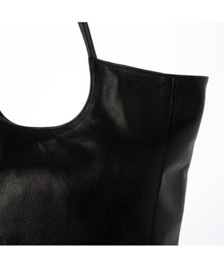 UNBILLION ペルケ perche / ガーメントレザー・サスティナブルサークルトート ブラック
