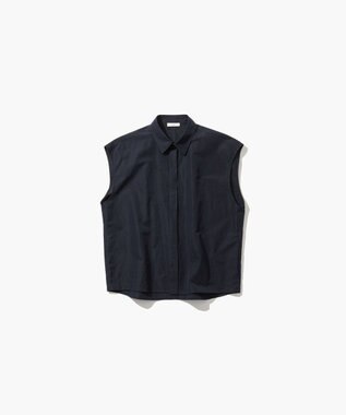 ATON SILK LINEN SHANTUNG | シャツベスト PIN STRIPE