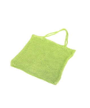 UNBILLION カシュカシュ cachecache / ラメ糸編みトートバッグ グリーン