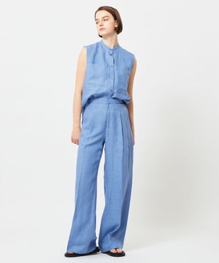 BEIGE， BASILE / バンドカラーシャツ Sax