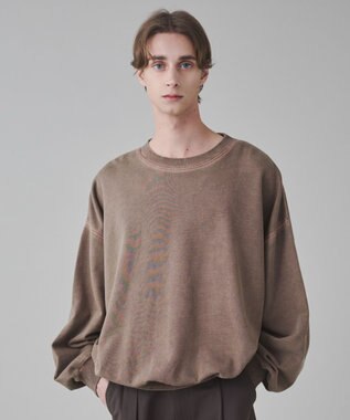 WEGO 【ユニセックス着用ITEM】バルーンクロップドプルオーバー ブラウン