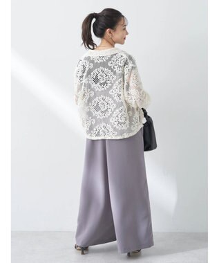 earth music&ecology レースジャケット Ivory