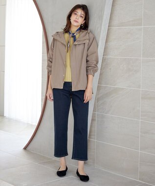 Tiaclasse 【安田美沙子さん着用・洗える】ストレッチストレートデニム ネイビー