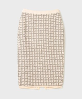 GRACE CONTINENTAL ツイードニットスカート キナリ