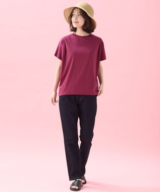 ANY エニィファンクションフレンチスリーブTシャツ ピンク