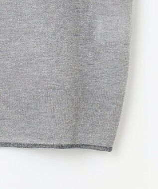 自由区 【カタログ掲載・アンサンブル対応・洗える】ラメシアープルオーバー ニット シルバー×グレー