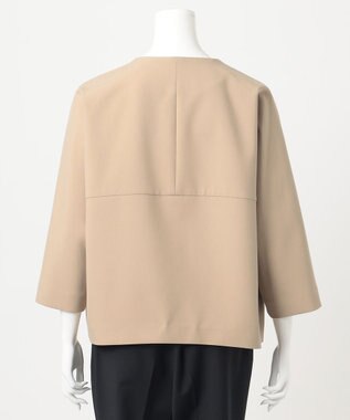 23区 L 【R(アール)】2WAYダブルクロス ノーカラージャケット ベージュ系