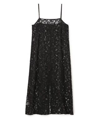 UNFILO レース キャミワンピース ブラック