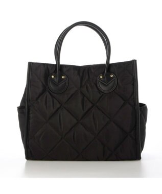 UNBILLION 【テレビ ドラマ着用アイテム】カシュカシュ cachecache / キルティングスクエアトートバッグM ブラック