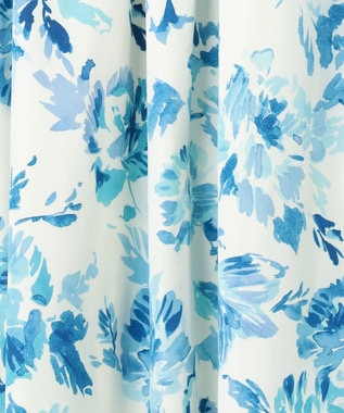 組曲 S スプレーローズプリント フレアスカート ブルーグラデーション系5