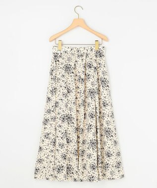 組曲 モザイクフラワープリント スカート アイボリー系5