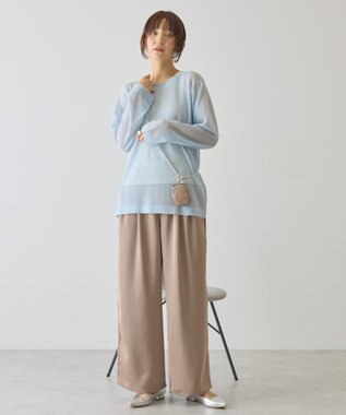 AMERICAN HOLIC シアーニットプルオーバー Blue