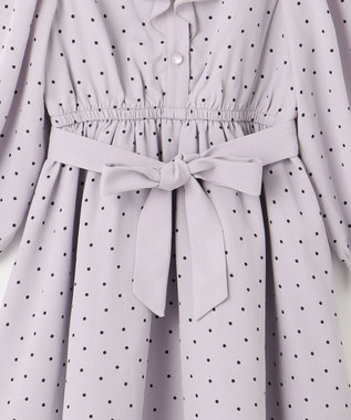 組曲 KIDS 【110-140㎝】キャサリンドット ワンピース ライトグレー系5