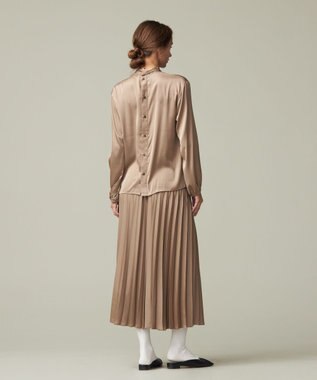 J.PRESS YORK STREET 【WOMEN】ボウタイブラウス ブラウン系