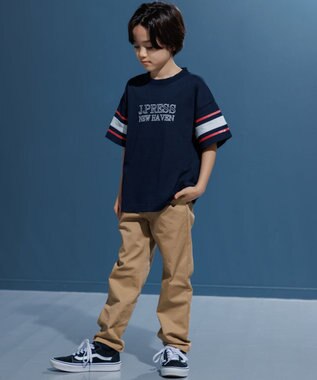 J.PRESS KIDS 【140-170cm】ビックシルエット ロゴＴシャツ ネイビー系