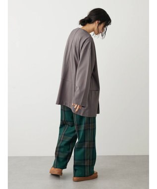 CRAFT STANDARD BOUTIQUE ポンチノーカラージャケット Charcoal Gray