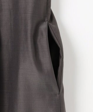 J.PRESS LADIES L エアリースパンボイル ワンピース スレートブラウン系