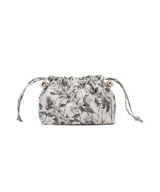 style code 【MERCURYDUO/マーキュリーデュオ】軽量メッシュ　花柄巾着付ミニトートバッグ ブルー