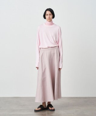 ATON LIGHT HEMP | イージーフレアスカート PINK