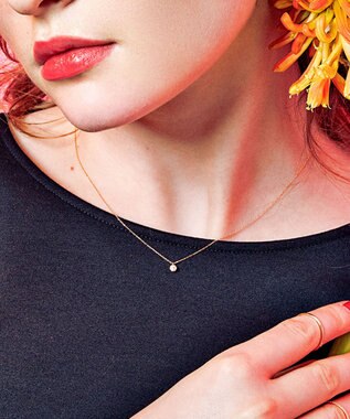 WEB限定】FLORA K18 DIAMOND NECKLACE K18 ダイヤモンド ネックレス ...