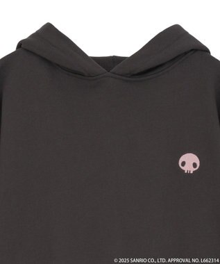 earth music&ecology マイメロディ＆クロミ／ｅａｒｔｈ　耳付きフーディー Charcoal Gray