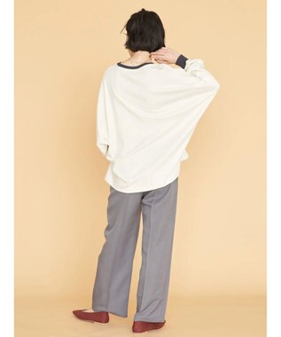 AMERICAN HOLIC ウエストイージーストレートパンツ Gray Mixture