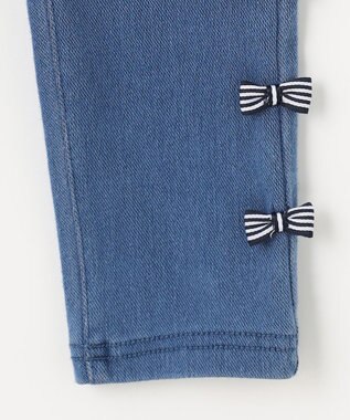 ANY KIDS カット デニム パンツ ブルー