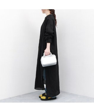 UNBILLION カカトゥ kakatoo / メタルビーズハンドル2wayスクエアバッグ シルバー