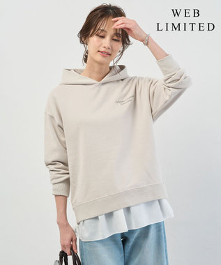 J.PRESS LADIES S 【WEB限定】ロゴ裏毛 パーカー