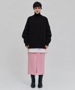 BEIGE， 【Precious 2月号掲載】LAC / 2WAYストレッチIラインスカート Pink