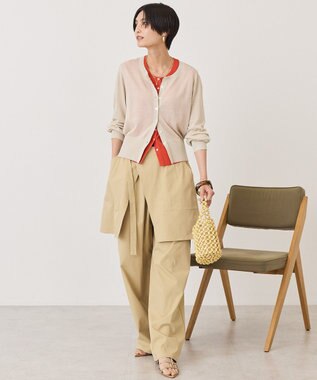AMERICAN HOLIC 【2SET・接触冷感】カーディガン+ノースリーブニット Beige