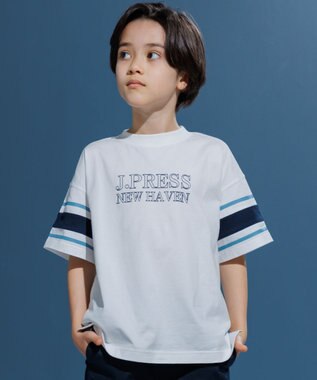 J.PRESS KIDS 【140-170cm】ビックシルエット ロゴＴシャツ アイボリー系